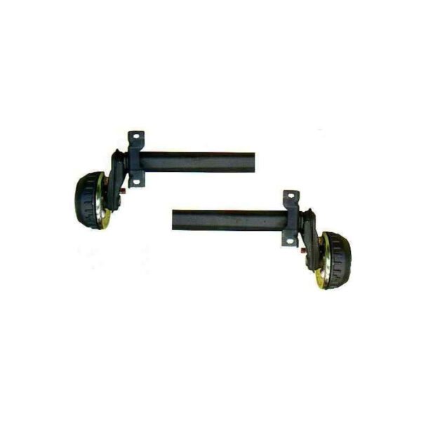 2 demi essieux remorque freinés AL-KO 1800kg 5TR112