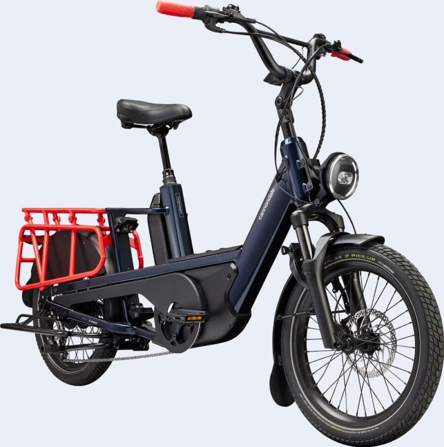 Vélo Cargo Longtail Électrique Cannondale Cargowagen Neo 1 Enviolo HD 725Wh 20" Bleu
