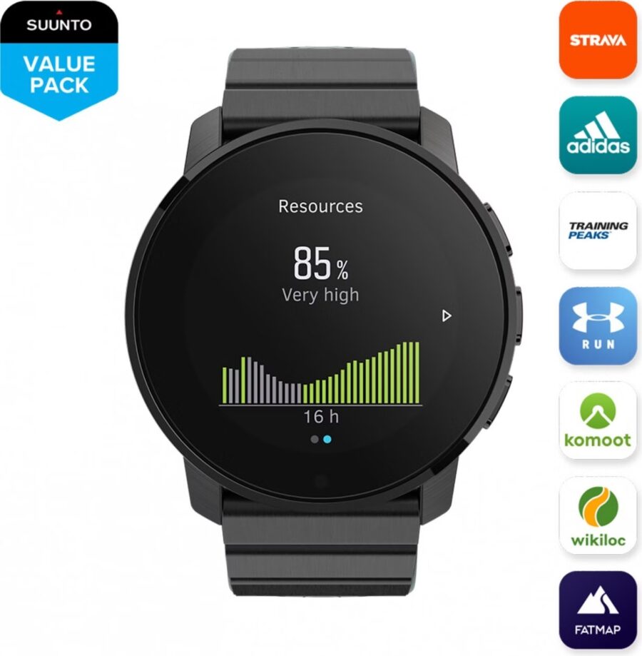 Montre GPS Suunto 9 Peak Noir Full Titanium