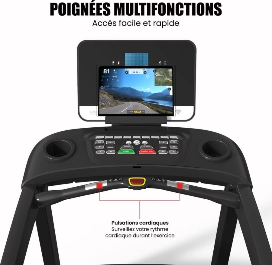 Tapis de course professionnel - 24km/h - CARE - ZEPHYR