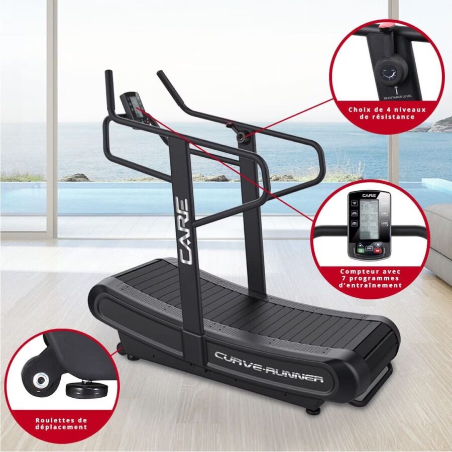 Tapis de course professionnel - CARE - CURVE-RUNNER