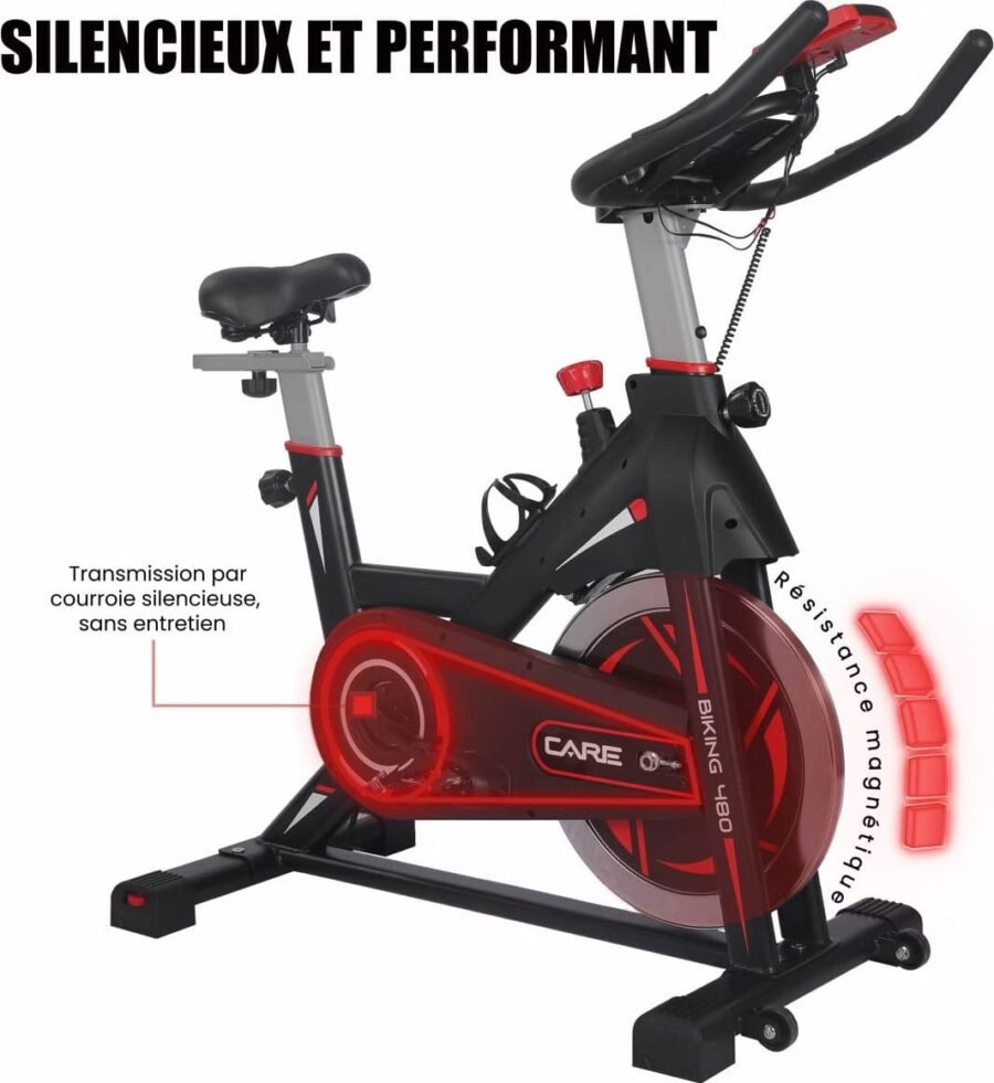 Vélo Biking Care Fitness 480-485 Noir