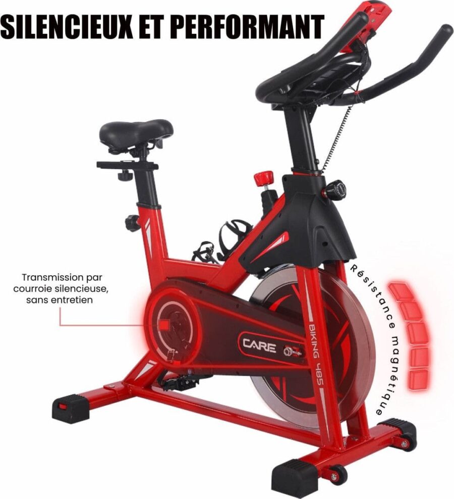 Vélo Biking Care Fitness 480-485 Rouge