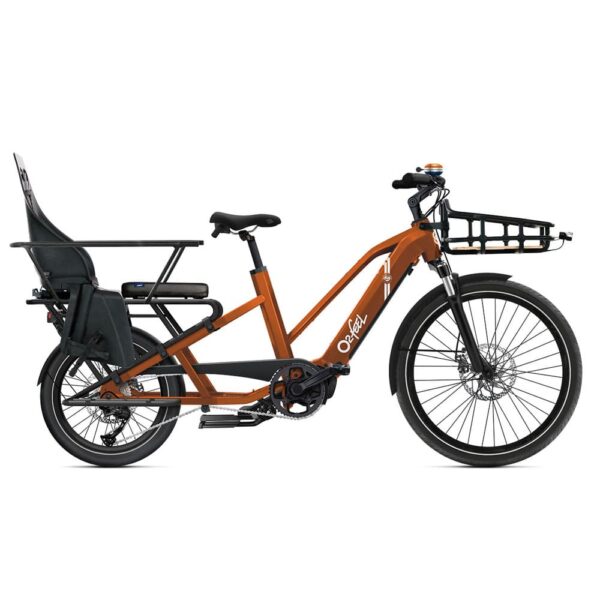 Vélo cargo électrique O2feel Equo Cargo - édition Roland-Garros