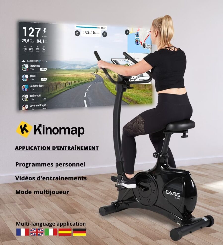 Vélo d'appartement Care Fitness connecté - CV-395