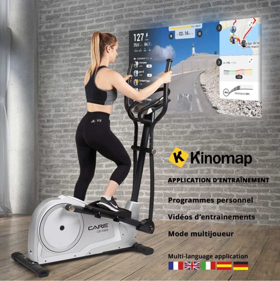 Vélo elliptique Care Fitness CE 5484 - ergomètre connecté