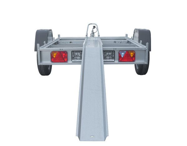 Remorque moto 1 rail unitraler sans plancher